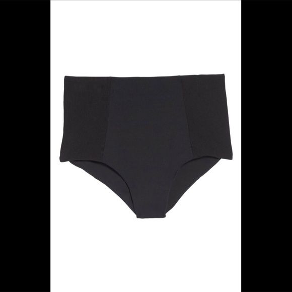 NWT $99 L Space Jackie High Waist Bitsy Cut Bikini Bottoms‎ Black [ Medium ] - Picture 4 of 12